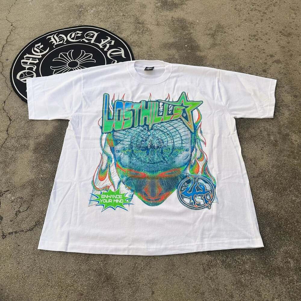 Lost Hills "Enhance Your Mind" Cyber Graphic T-Shirt